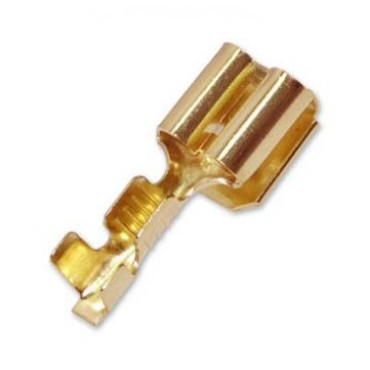 TD-2139 DP Наконечник гнездовой 6,3мм, сечение 0,5-1,0м2 с ответвителем